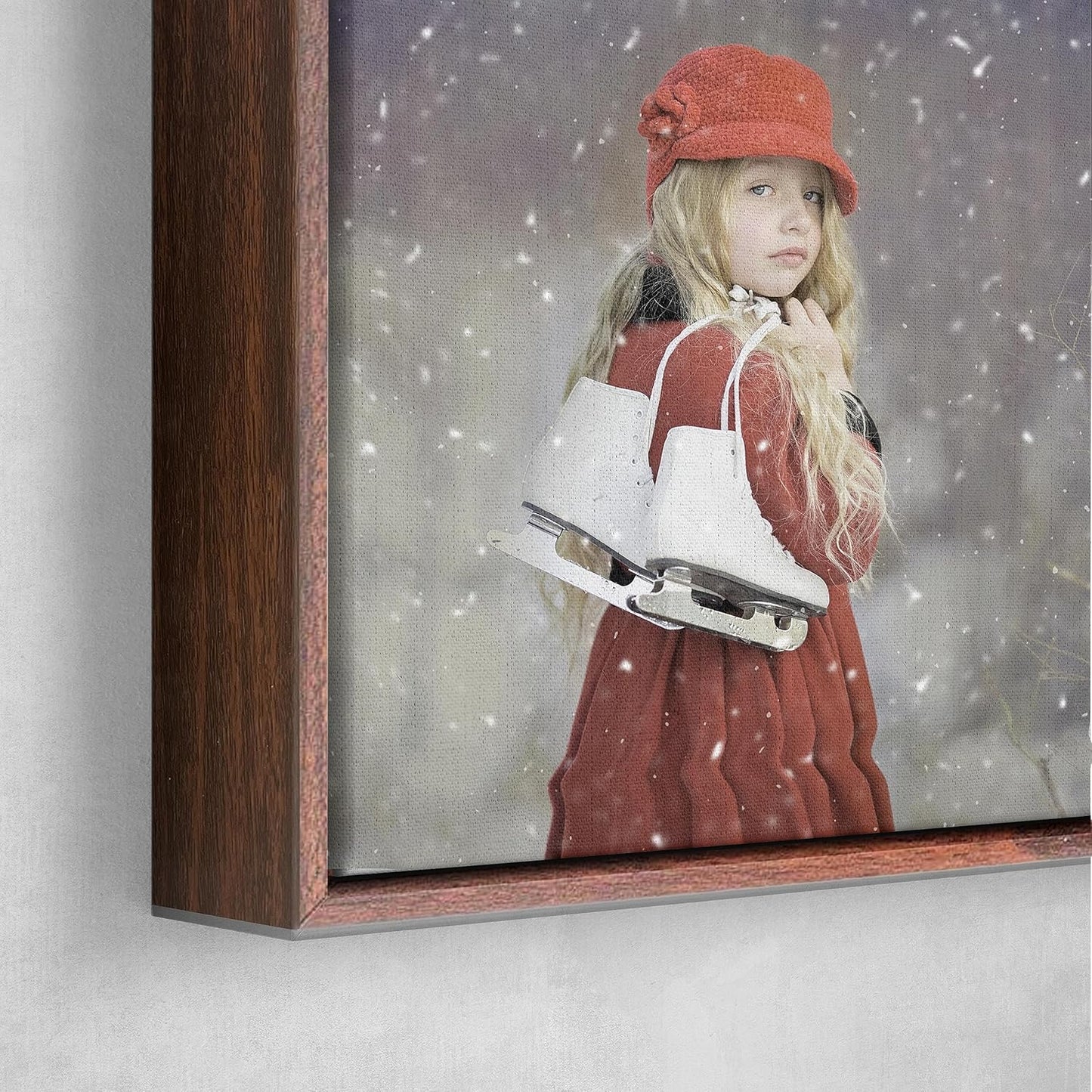 Personalized Custom Canvas Prints: Photo On Canvas (Dark Brown, 20x20) Transform Your Photos into Stunning Framed Wall Art Digitally Printed Photo To Canvas Ideal for Home Decor, Gifts Keepsakes.