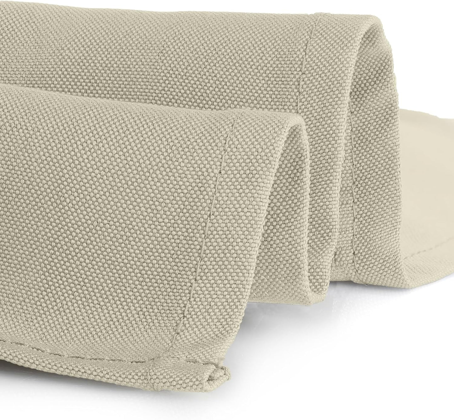 Gee Di Moda Square Tablecloth - 52 x 52 Inch Ivory Table Cloth for Small Square or Round Tables - Heavy Duty Washable Fabric - for Buffet Table, Holiday Party, Dinner, Wedding & Baby Shower