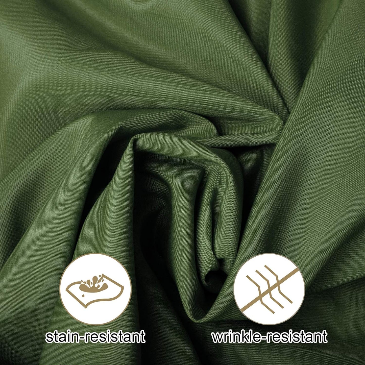 Ascoza 2pack 132 Inch Willow Round Tablecloth in Washable Polyester Fabric for Wedding/Banquet/Restaurant/Parties