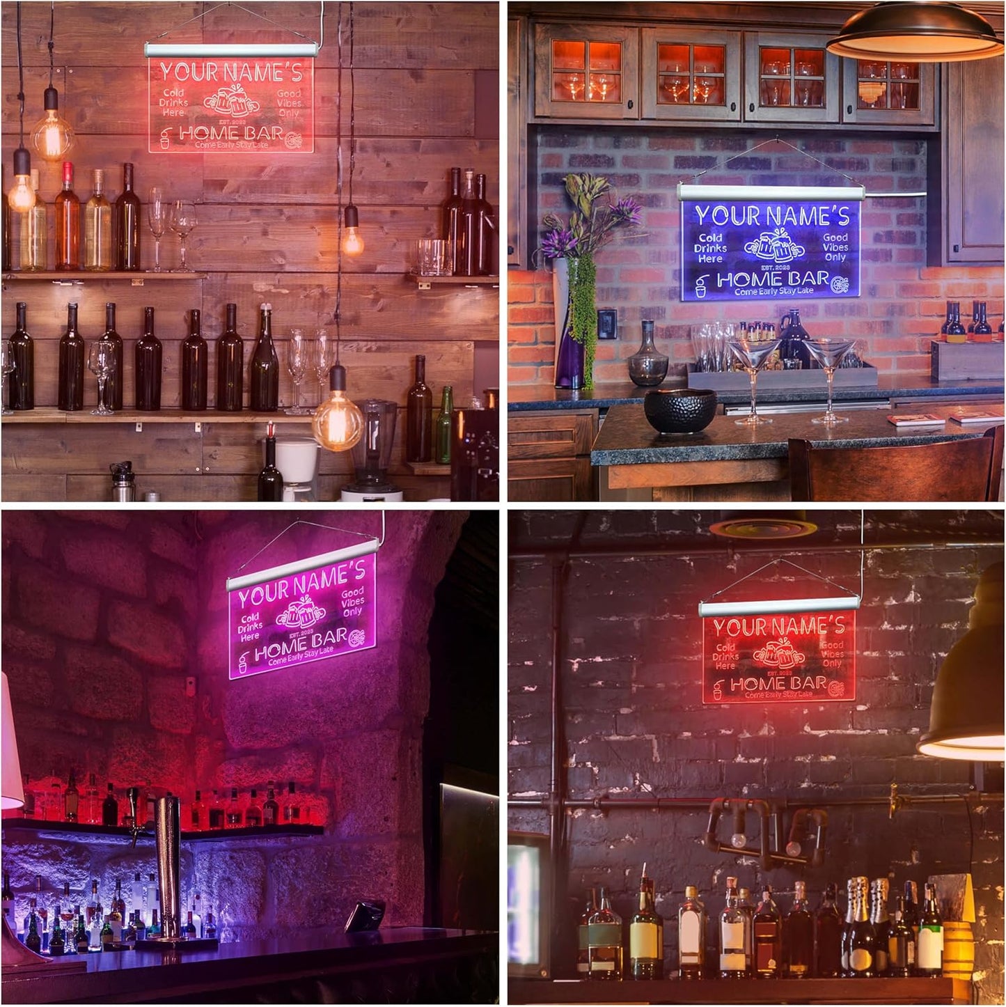 ADVPRO Personalized Your Name Custom Home Bar Beer Established Year Single Color LED Neon Sign 24 x 16 Inches st4s64-p11-tm-g
