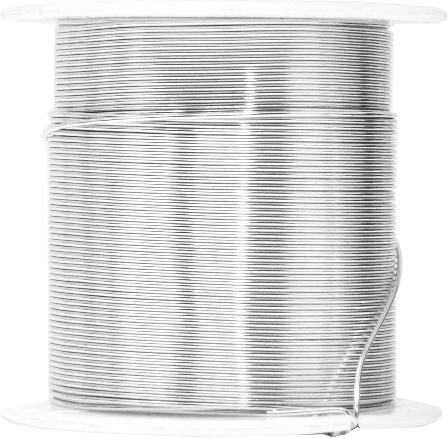 Mandala Crafts 22 Gauge Anodized Aluminum Craft Wire for Jewelry Making - 450 FT Colored Flexible Silver Copper True Blue Brown Red Kelly Green Wire - Bendable for Bonsai Armature Crafting Sculpting