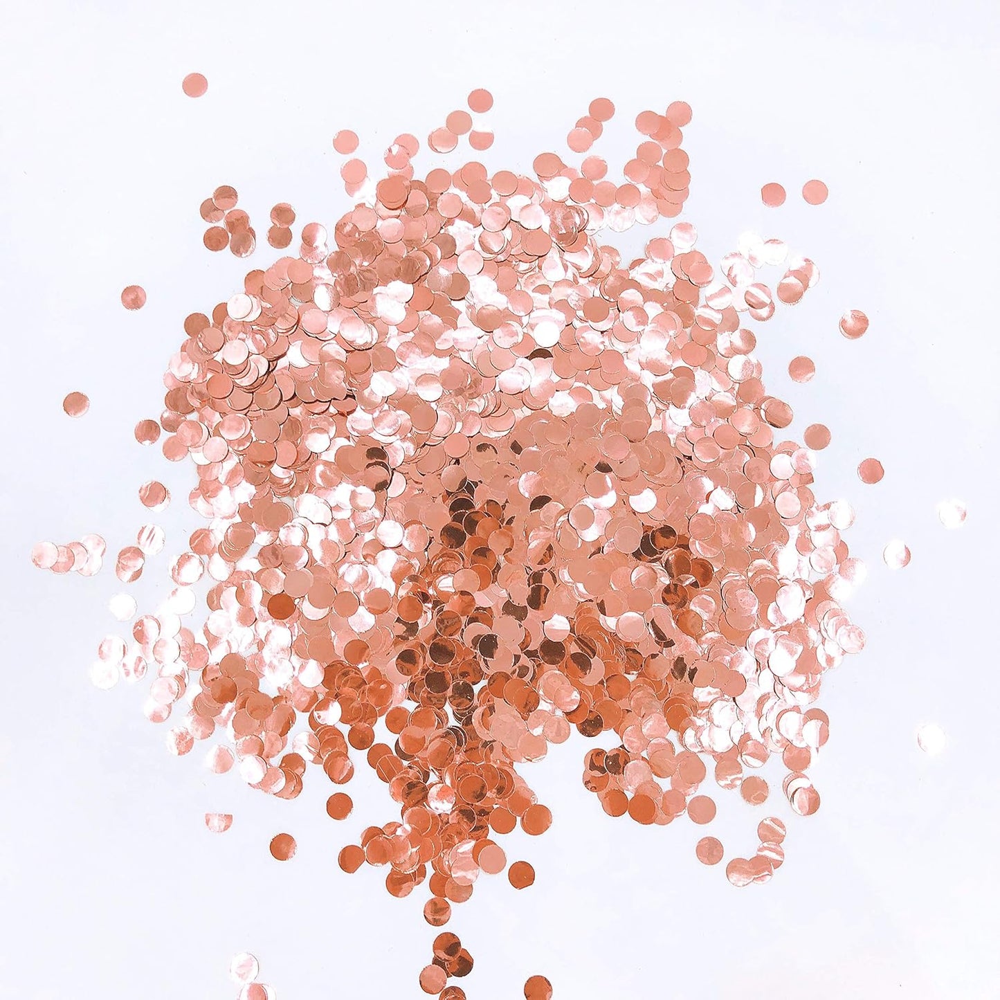 Rose-Gold Foil Metallic Round Table Scatter Dots Mylar Table Confetti Wedding Bridal Shower Engagement Baby Shower Birthday Party Decorations, 60g