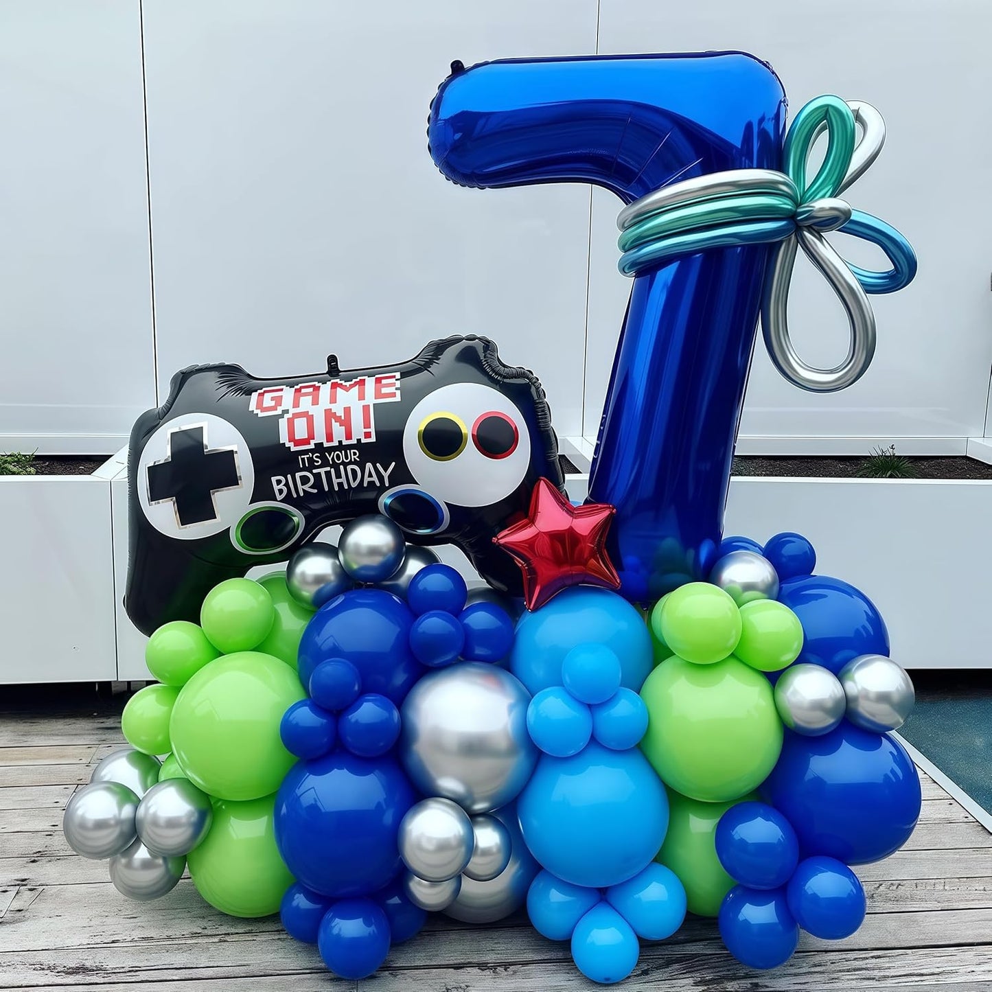 Navy Blue 8 Balloon Number,40 Inch Number 8 Balloon Big Dark Blue 8 Foil Mylar Helium Balloon for Birthday Party Decorations