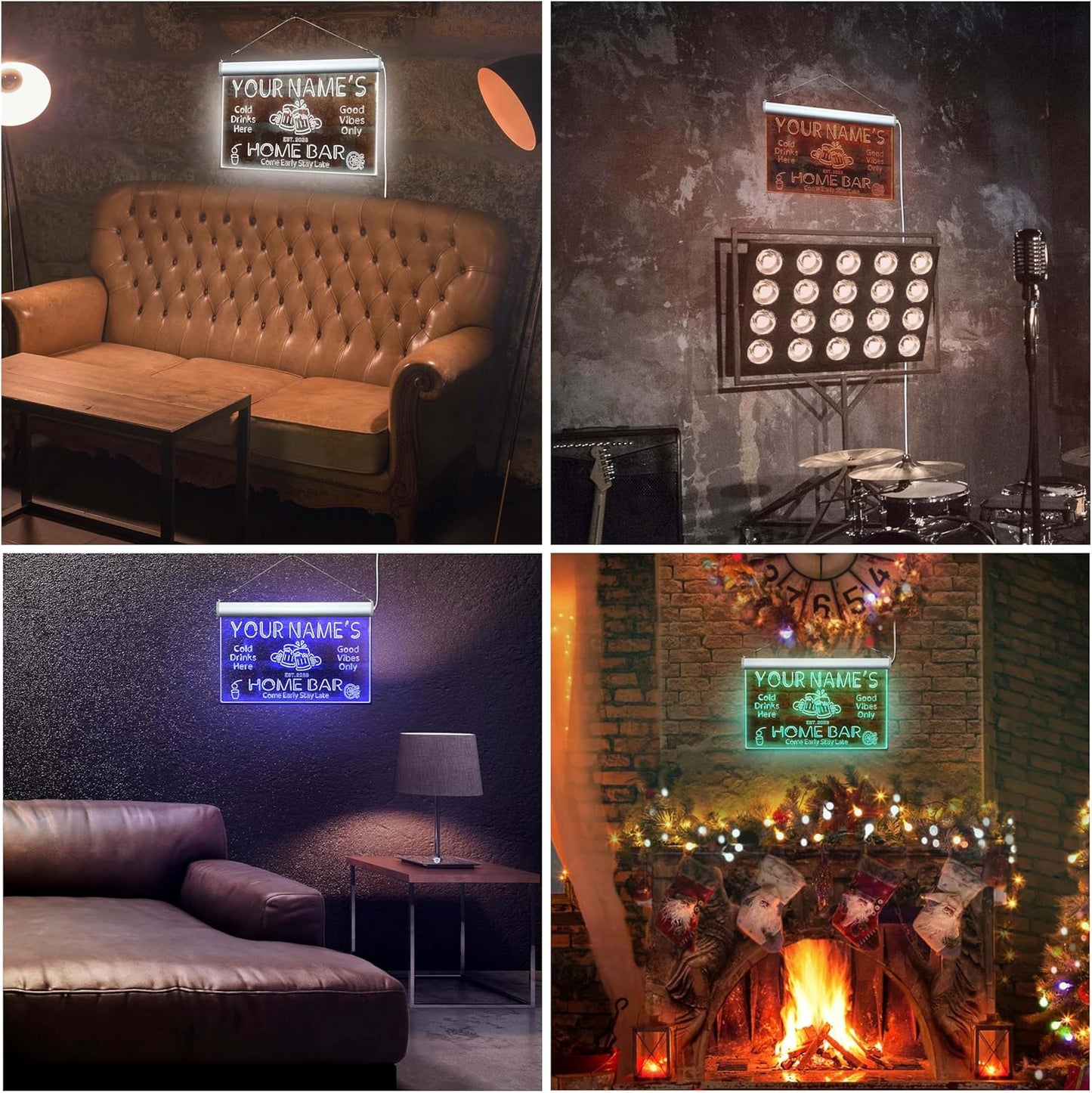 ADVPRO Personalized Your Name Custom Home Bar Beer Established Year Single Color LED Neon Sign 16 x 12 Inches st4s43-p11-tm-p