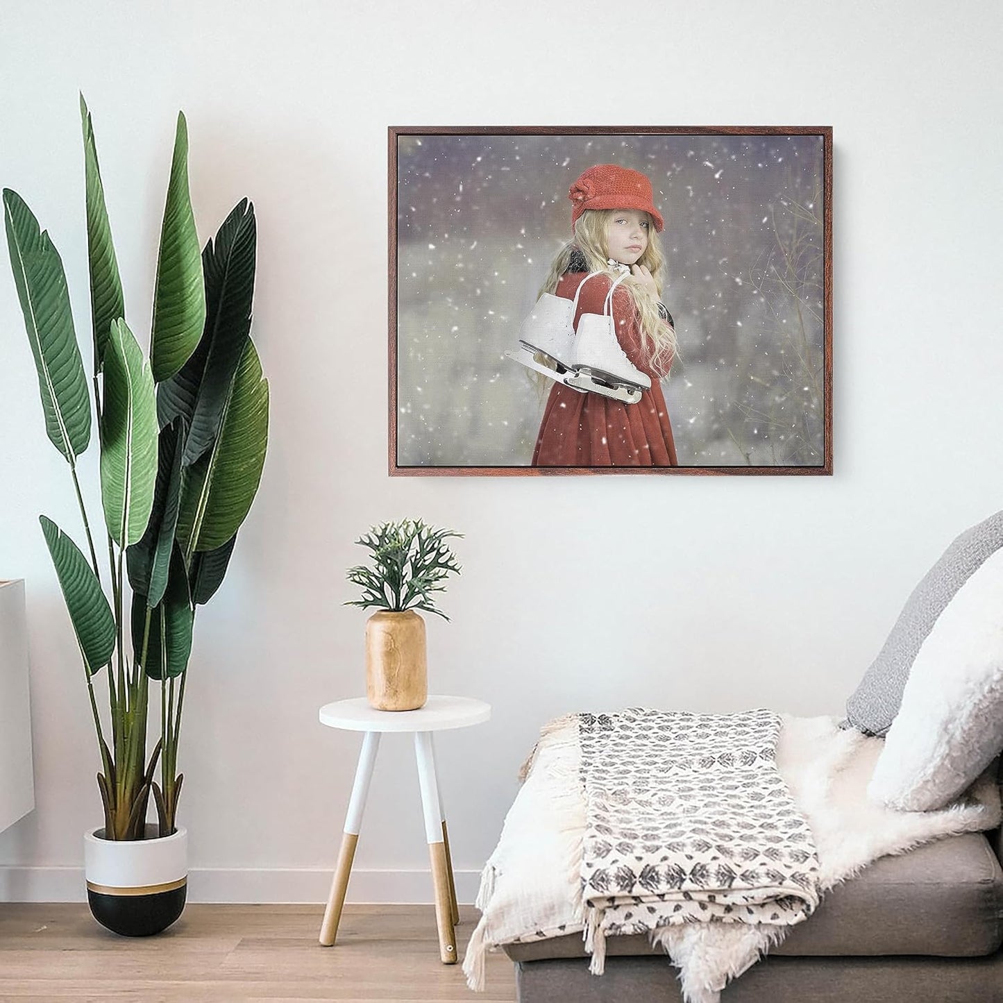 Personalized Custom Canvas Prints: Photo On Canvas (Dark Brown, 16x16) Transform Your Photos into Stunning Framed Wall Art Digitally Printed Photo To Canvas Ideal for Home Decor, Gifts Keepsakes.