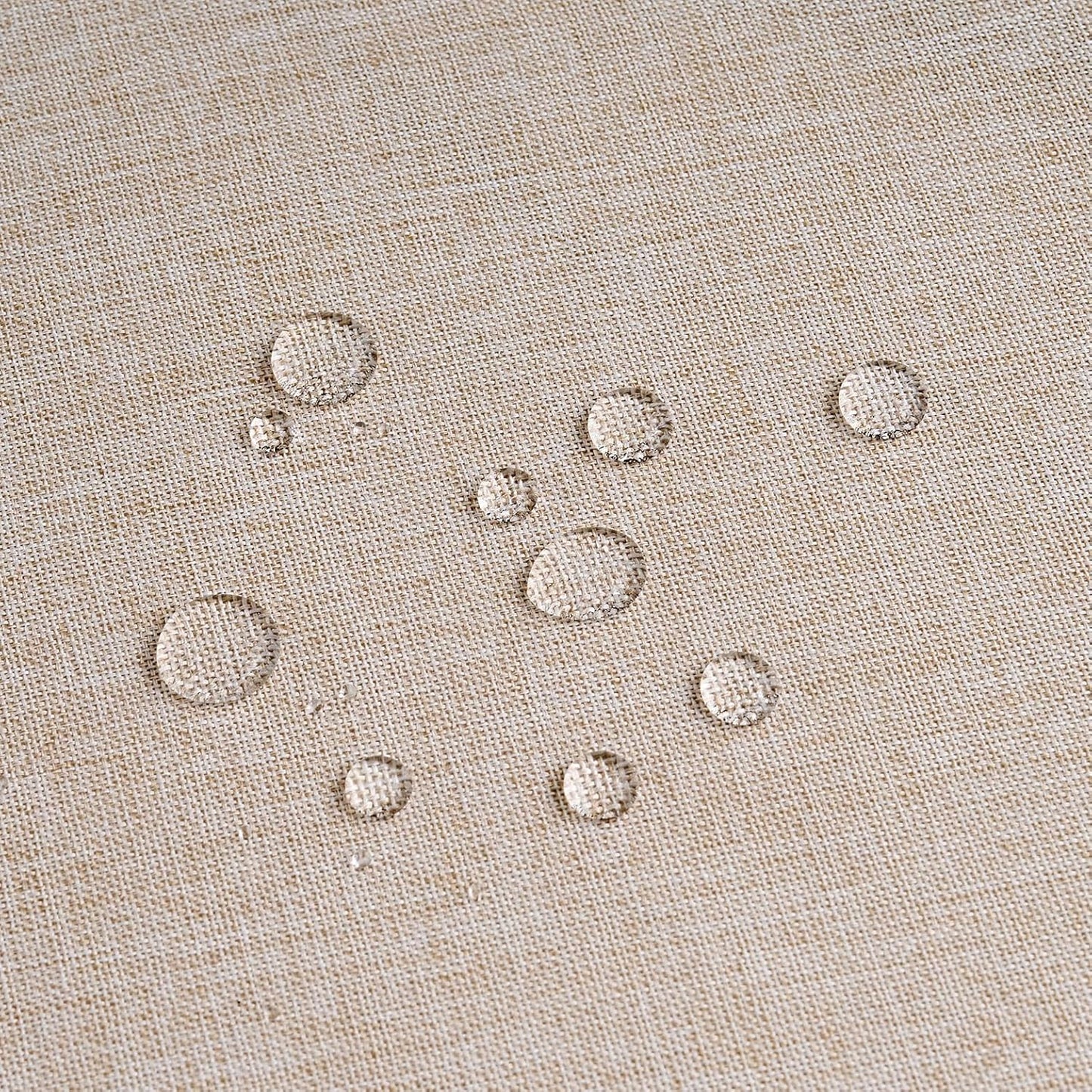 NLMUVW Square Linen Tablecloth 48x48 Inch, Rustic Textured Table Cloth Water Resistant Farmhouse Table Cover for Kitchen Dining Party Coffee, Oatmeal