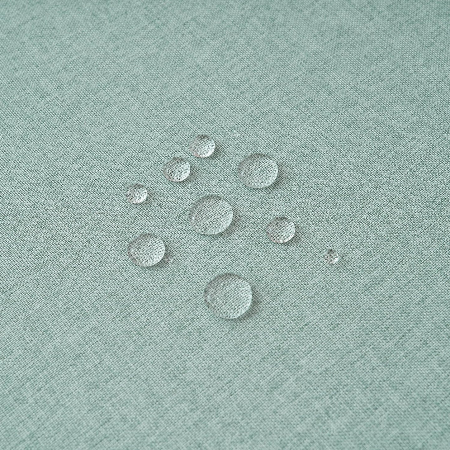 NLMUVW Sage Green Linen Tablecloth Rectangle, Rustic Textured Table Cloth Water Resistant Farmhouse Table Cover for Kitchen Dining Party Coffee, 54x108 Inch