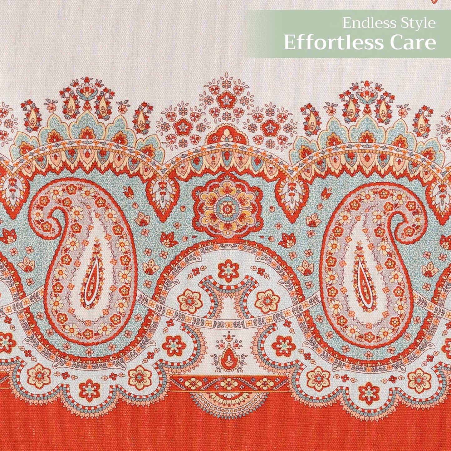 Maison d' Hermine Table Runner 100% Cotton Double Layer Table Runners 108 inches Long for Thanksgiving Christmas Decorations Home Kitchen Dining Party Wedding (Cachemire, 14.5" x 108")