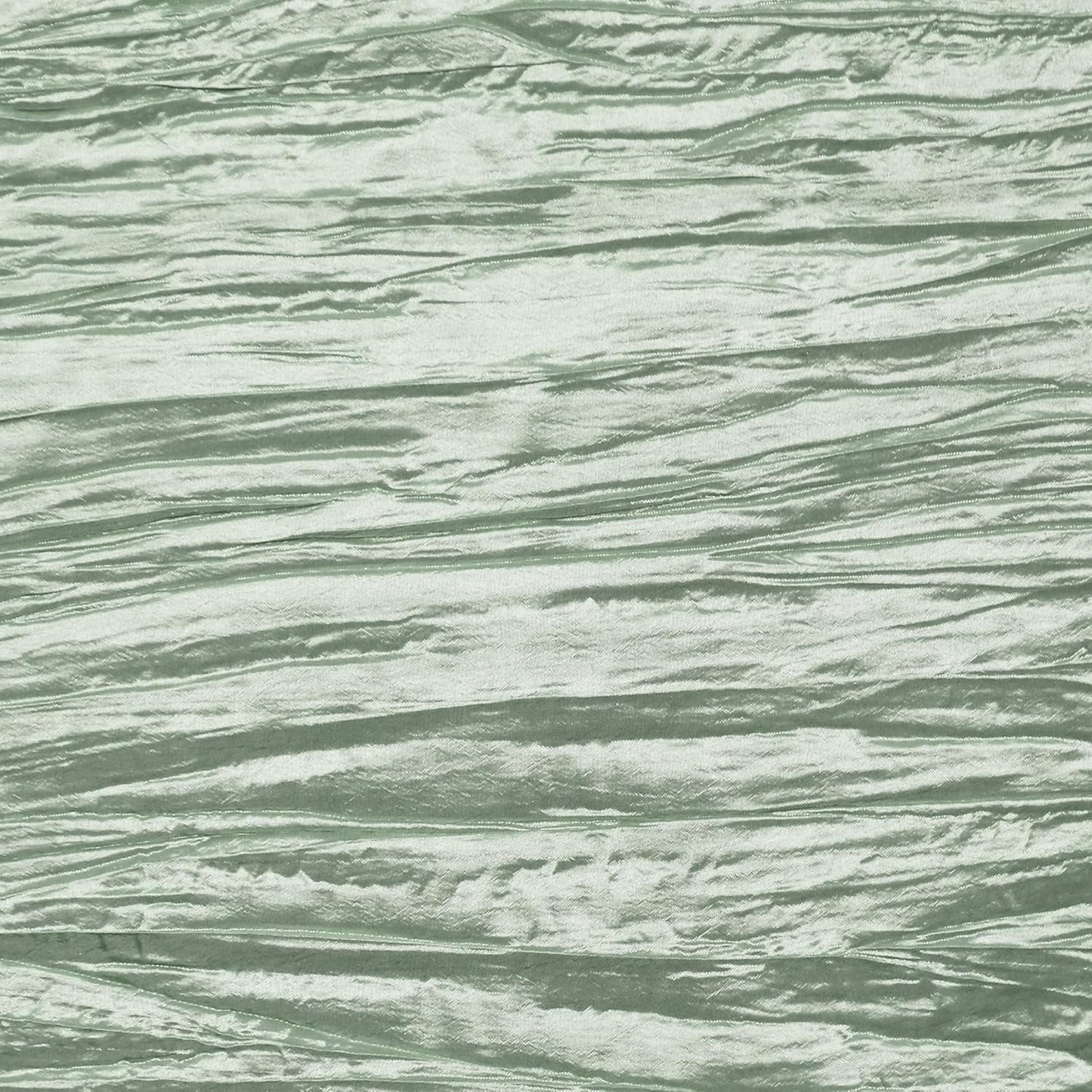 YOUR CHAIR COVERS - 90 x 156 inch Rectangular Crinkle Taffeta Tablecloth - Sage, Rectangle Table Linens for 8 ft Rectangular Tables, Wedding Crushed Table Cloth