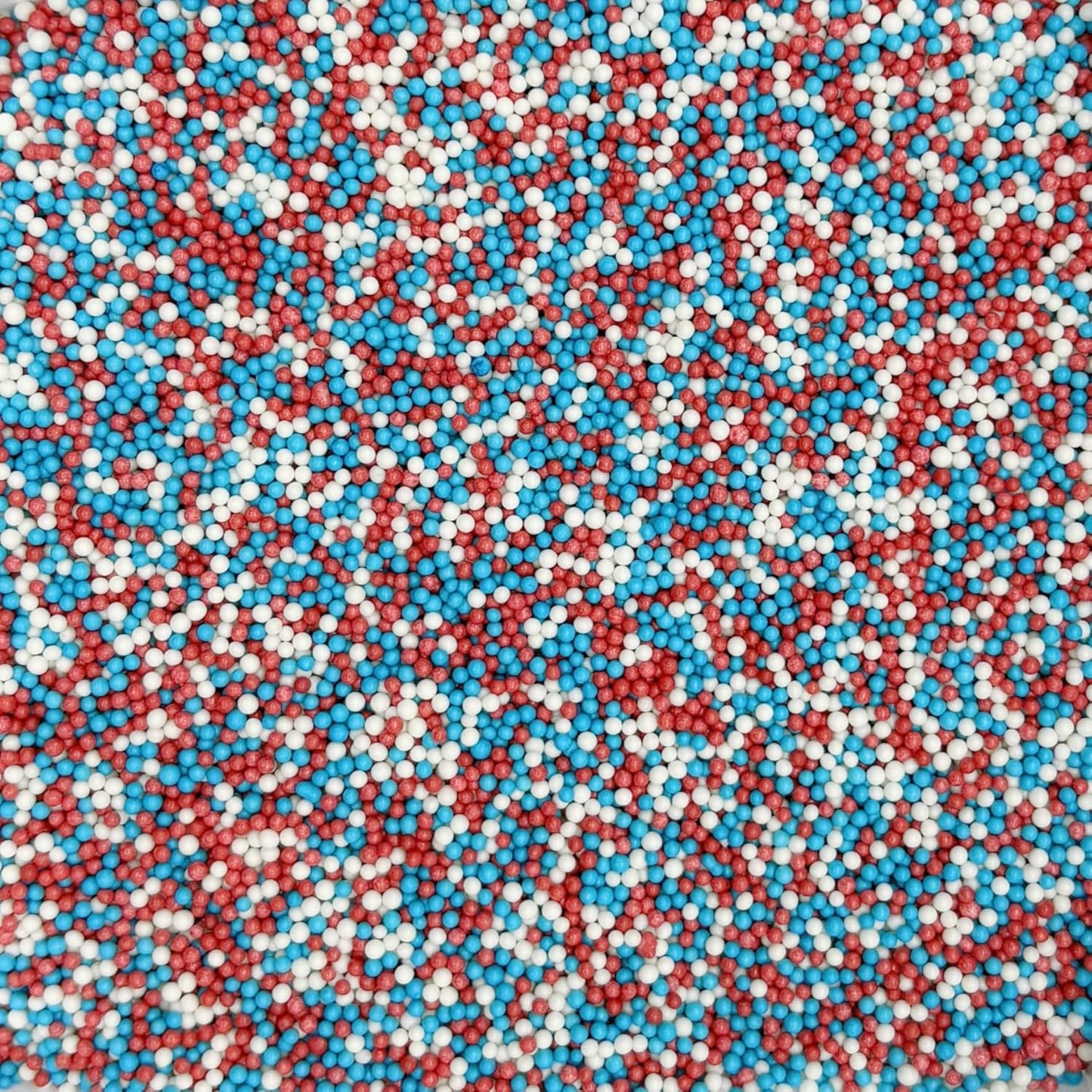 Dynastang 2mm Patriotic Pearls Sprinkles Edible Pearls Cake Decorating Stars Cake Decorations Cupcake Toppers Cookie Decorating Perfect for Cakes, Cupcakes, Desserts Toppings 3OZ