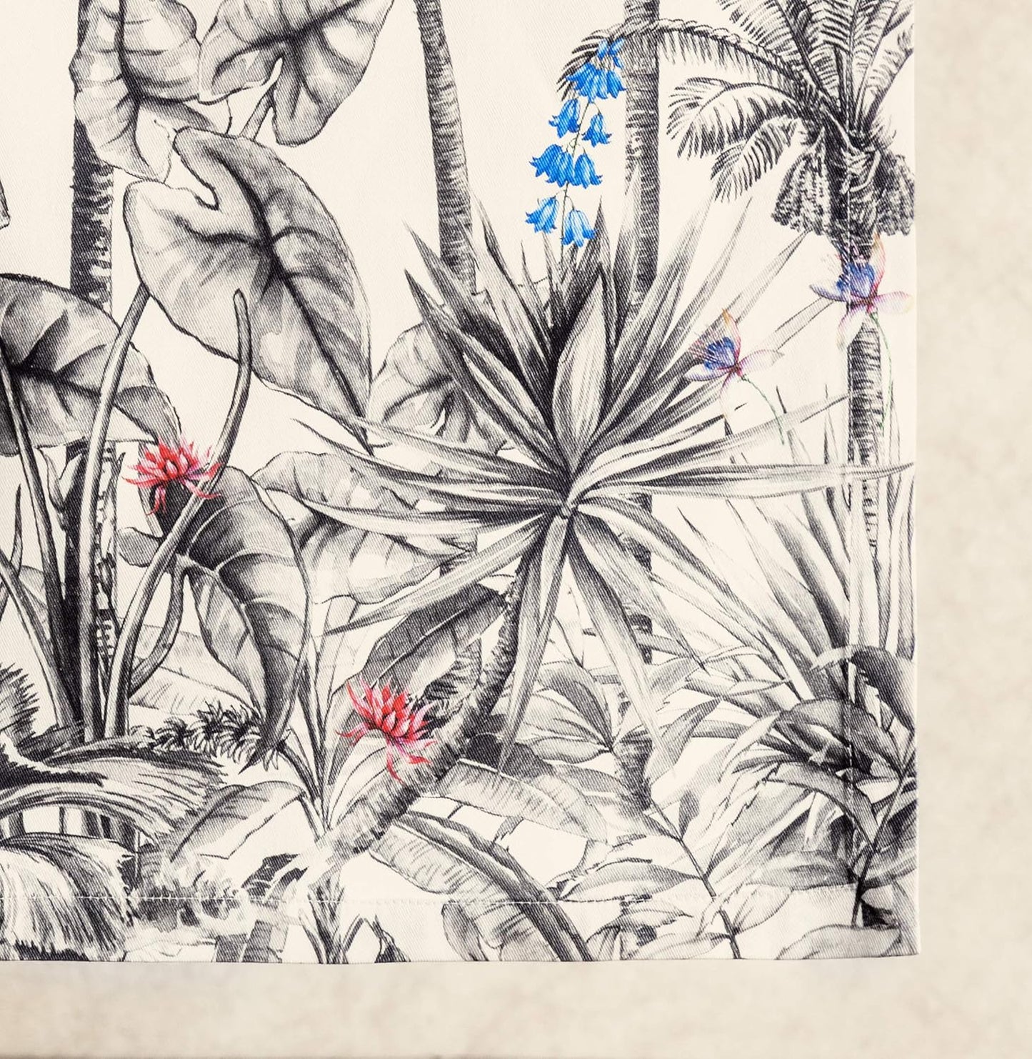 Maison d' Hermine Table Runner 100% Cotton Single Layer Table Runners 36 inches Long for Thanksgiving Christmas Decorations Home Kitchen Dining Party Wedding (Amazonia, 14.5" x 36")