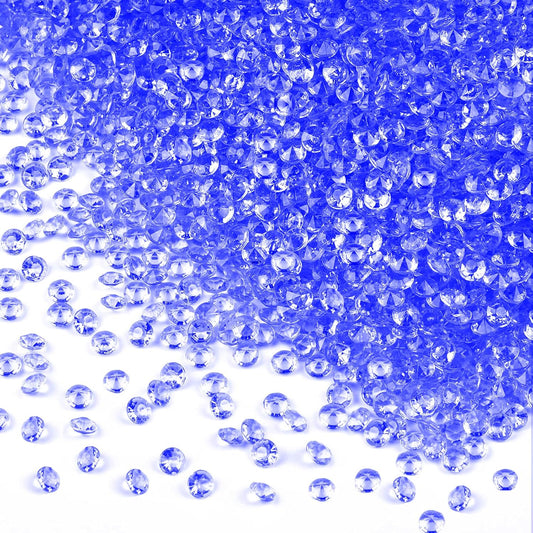 10000Pcs Crystal Acrylic Diamond Fake Gems Vase Filler, 4.5mm Faux Diamonds for Table Scatter Wedding Party, Bridal Shower, Birthday Decoration (Dark Blue, 4.5mm)
