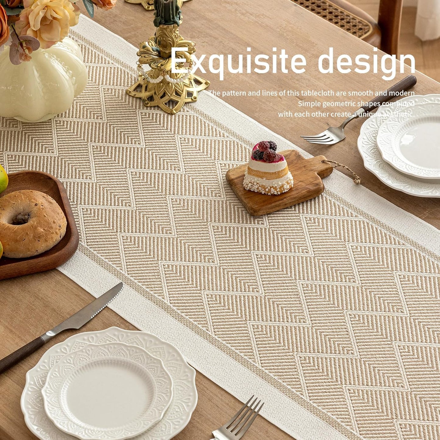 Table Runners 72 Inches Long Waterproof Boho Table Runner with Tassel Fringe,Table Runner for Party Coffee Table