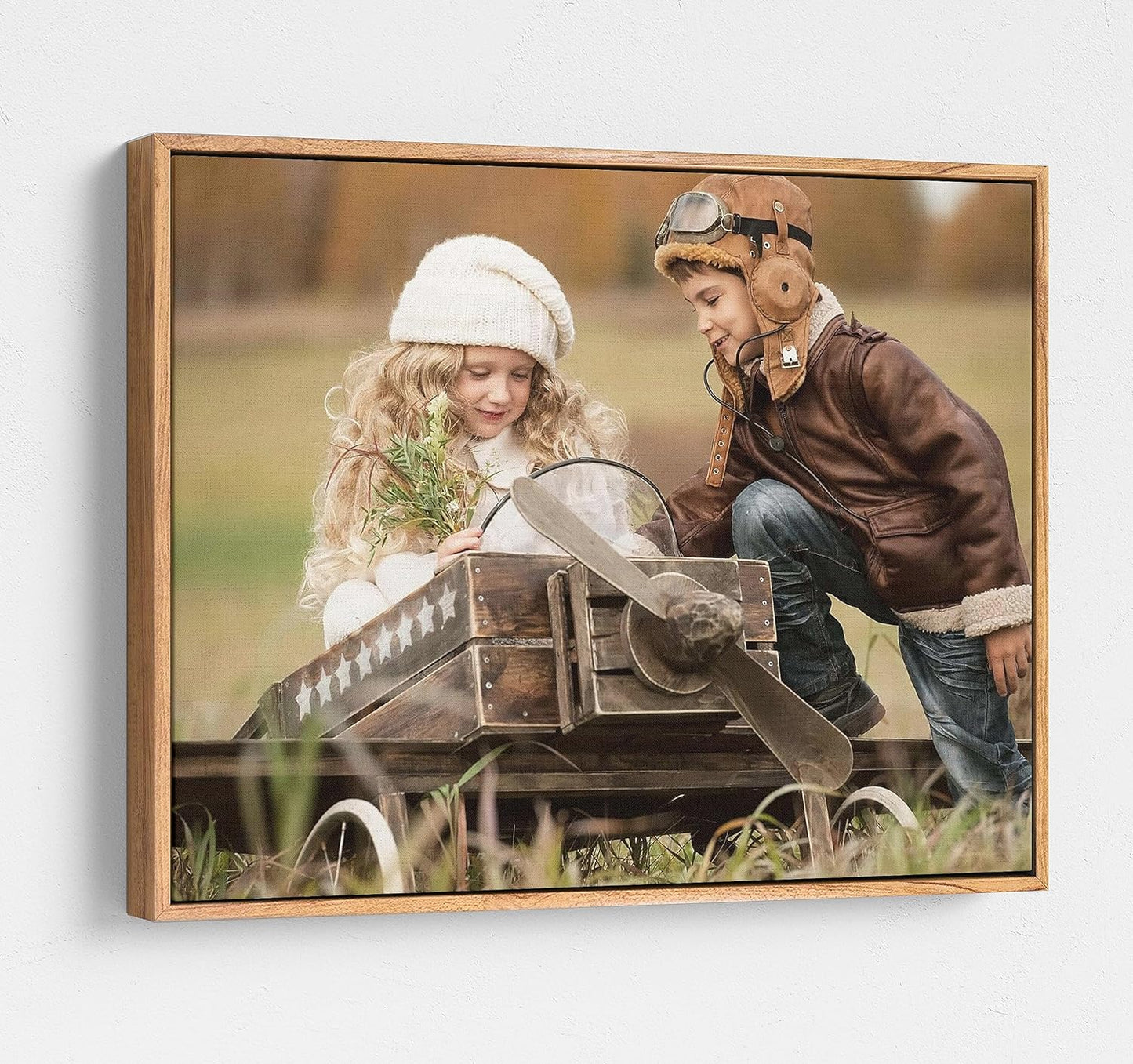 Personalized Custom Canvas Prints: Photo On Canvas (Light Brown, 12X12) Transform Your Photos into Stunning Framed Wall Art Digitally Printed Photo To Canvas Ideal for Home Decor, Gifts Keepsakes.