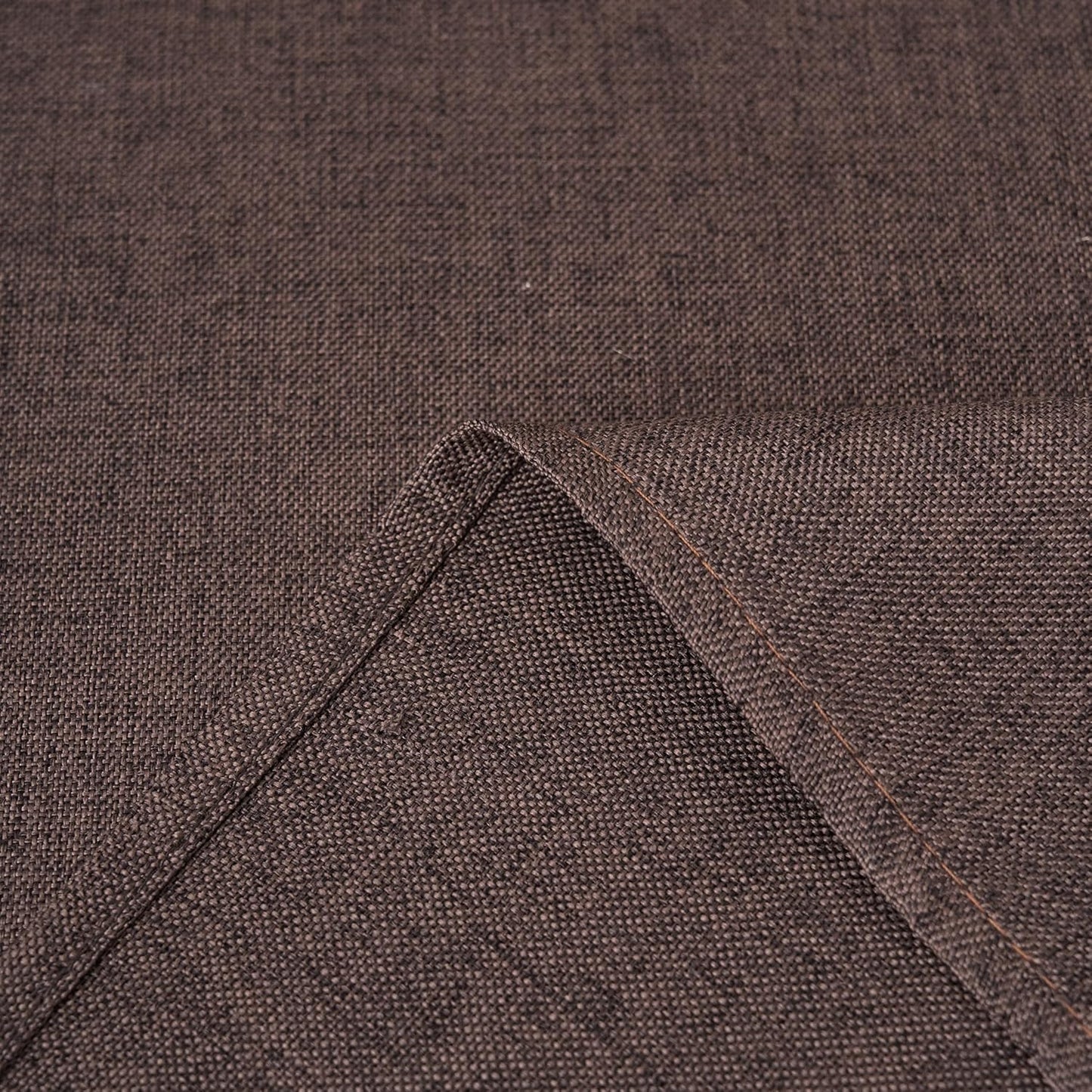NLMUVW Brown Linen Tablecloth Rectangle, Chocolate Textured Table Cloth Farmhouse Water Resistant Table Cover for Kitchen Dining Coffee, 54 x 90 Inch