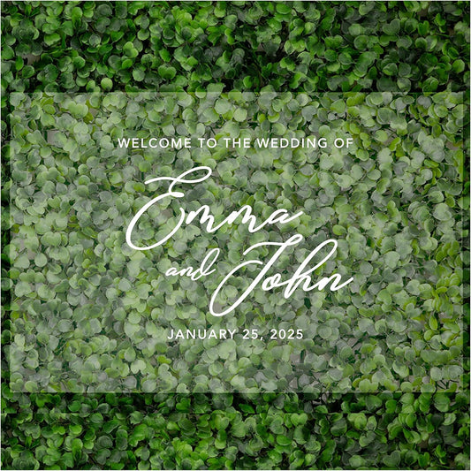 Andaz Press Custom Large Wedding Acrylic Sign, 16 x 24 Inches, Welcome Custom Script, Personalized Sign, Wedding Welcome Sign For Modern Theme Bienvenidos a Nuestra Boda