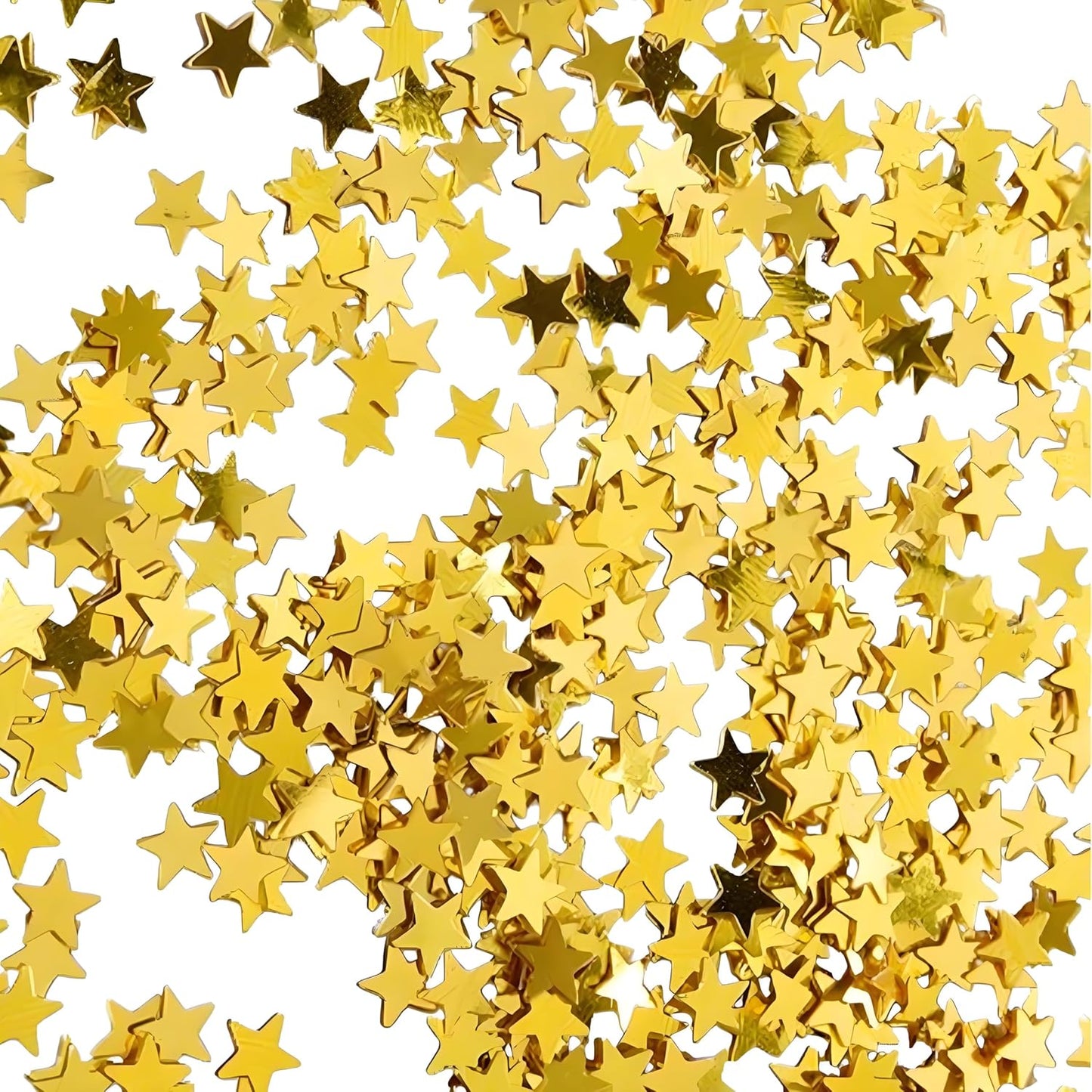 Gold Star Confetti - 60g (2.11OZ) Shiny Gold Table Confetti for Weddings, Parties, Celebrations – Biodegradable Glitter Star for Tables, Cards, Photo Backdrops
