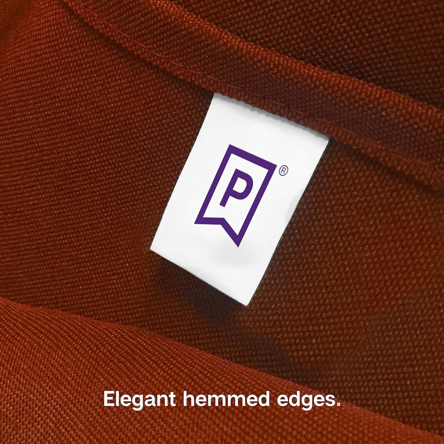 Gee Di Moda Square Tablecloth - 52 x 52 Inch Burnt Orange Table Cloth for Small Square or Round Tables - Heavy Duty Washable Fabric - for Buffet Table, Holiday Party, Dinner, Wedding & Baby Shower