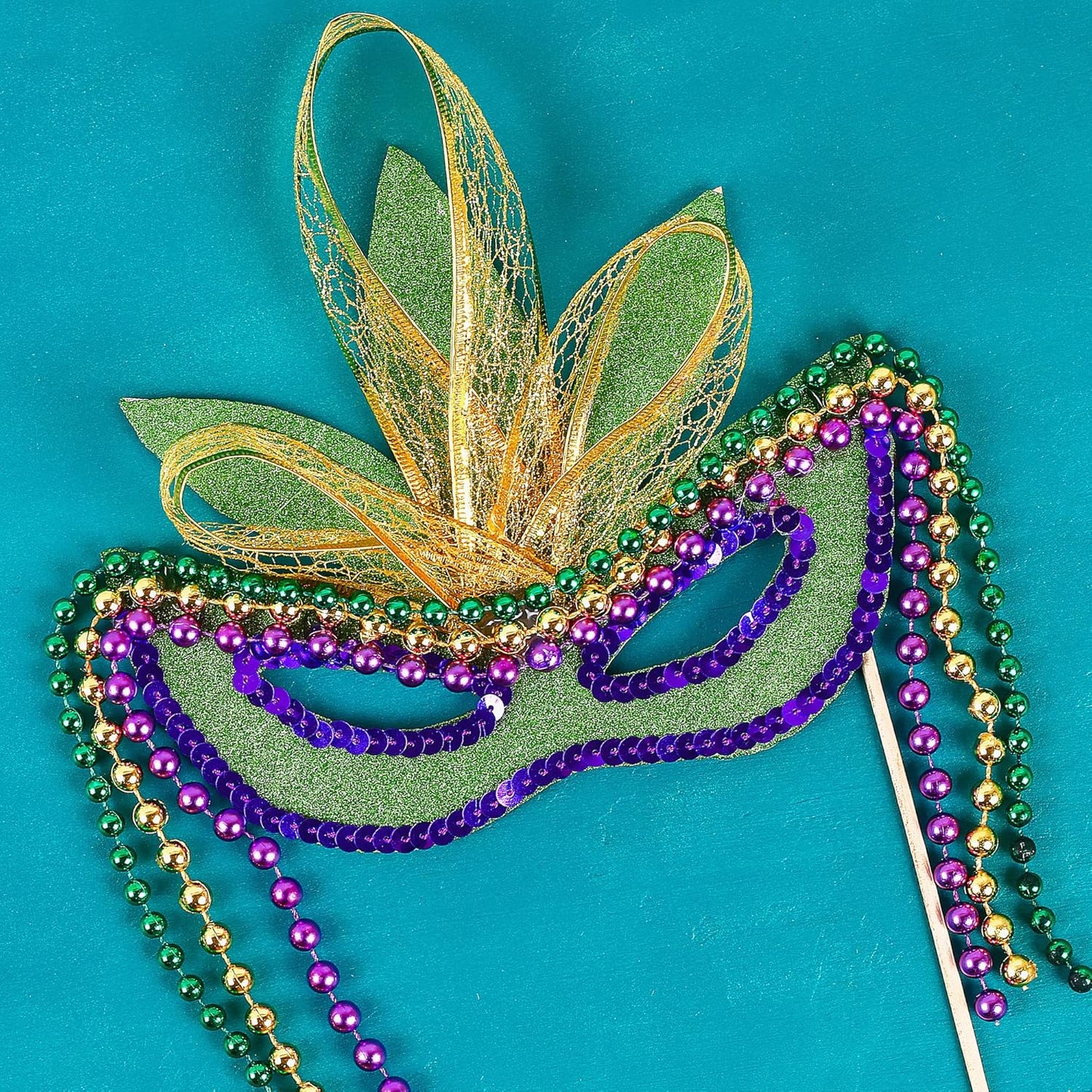 Mandala Crafts 10mm Faux Copper Pearl Beads Roll - 11 Yards Strand of Fake Pearls Chain Garlands Spool String for Christmas Tree, Wedding, Party, Vases, DIY Decoration