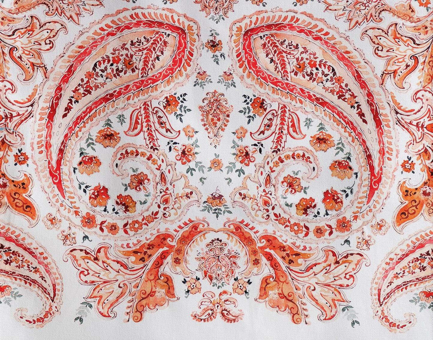 Maison d' Hermine Table Runner 100% Cotton Single Layer Table Runners 48 inches Long for Thanksgiving Christmas Decorations Home Kitchen Dining Party Wedding (Orient, 14.5" x 48")