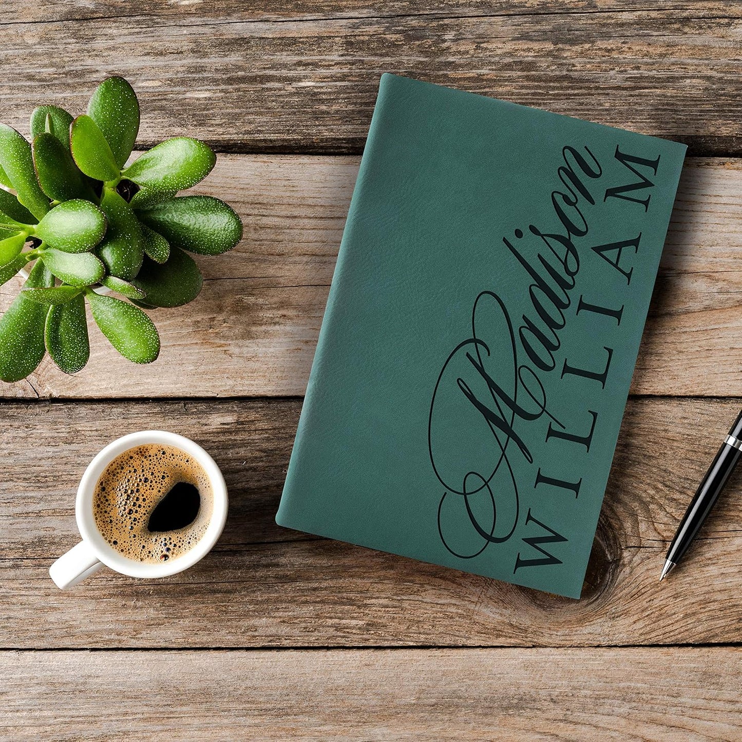 Personalized Leather Journal | Soft Pink, 12 Design | w Text Notebook for Women, Men - Customized Journals to Write In for Women, Diary for Girls - Birthday, Best Friend, Mom, Dad, Office Gift