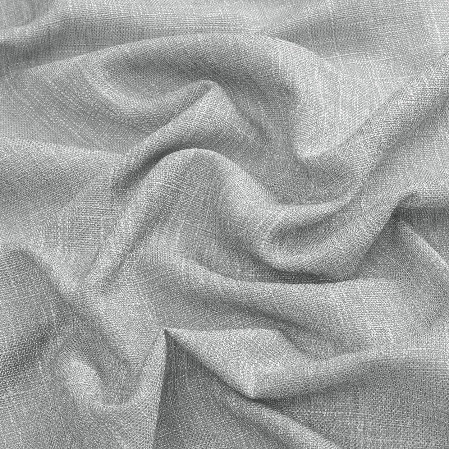 Vision Home Gray Pinch Pleated Semi Sheer Curtains Textured Light Filtering Window Curtains 120 inches for Living Room Bedroom Silver Grey Pinch Pleat Drapes with Hooks Back Tabs 2 Panels 40" Wx120 L